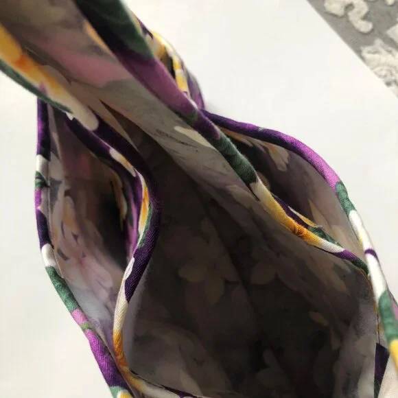 NWOT, Island Aloha Wear, Purple w/Tropical Floral, Cloth, Hobo/Beach/Tote Bag - Picture 7 of 11